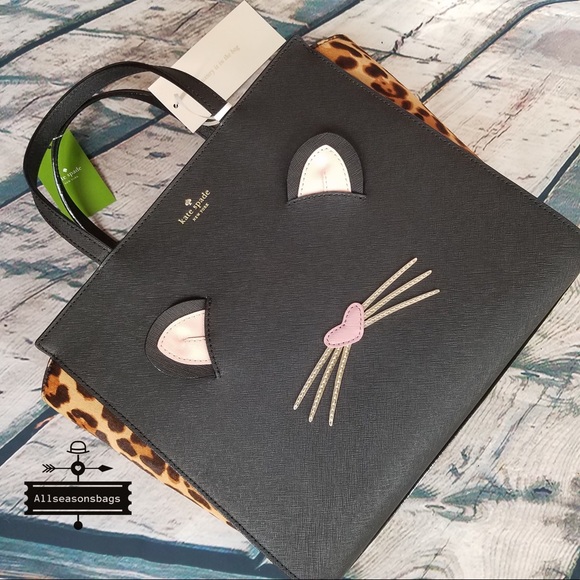 Kate spade LARGE leopard Hayden run wild tote bag - Picture 3 of 8